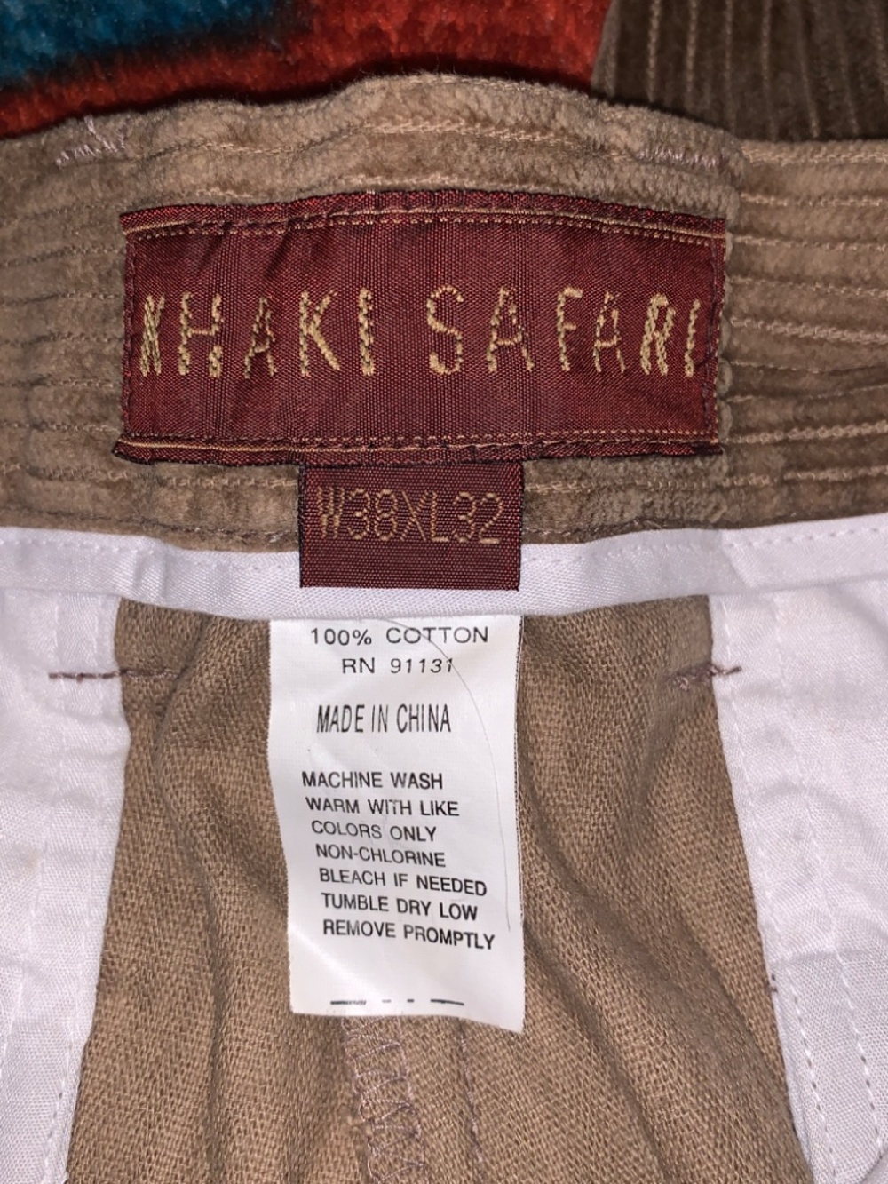 Men's Brown Corduroy Pants - Picture 8 of 9
